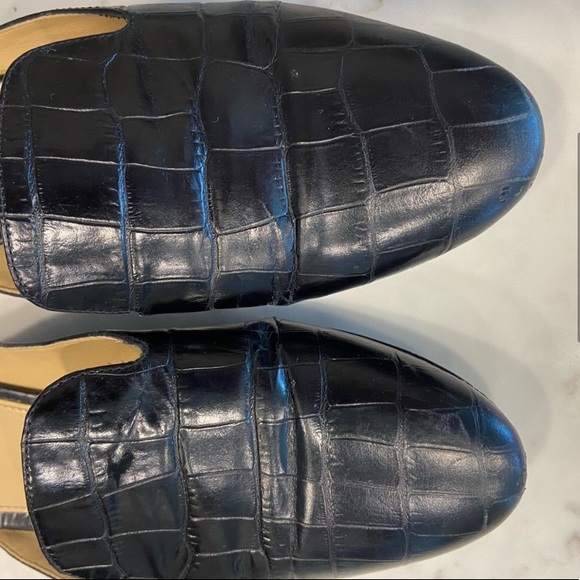 Shoes: Michael Kors Embossed Leather Mules Slides, Size 5.5 ๐ Bundle Me! - Picture 3 of 8